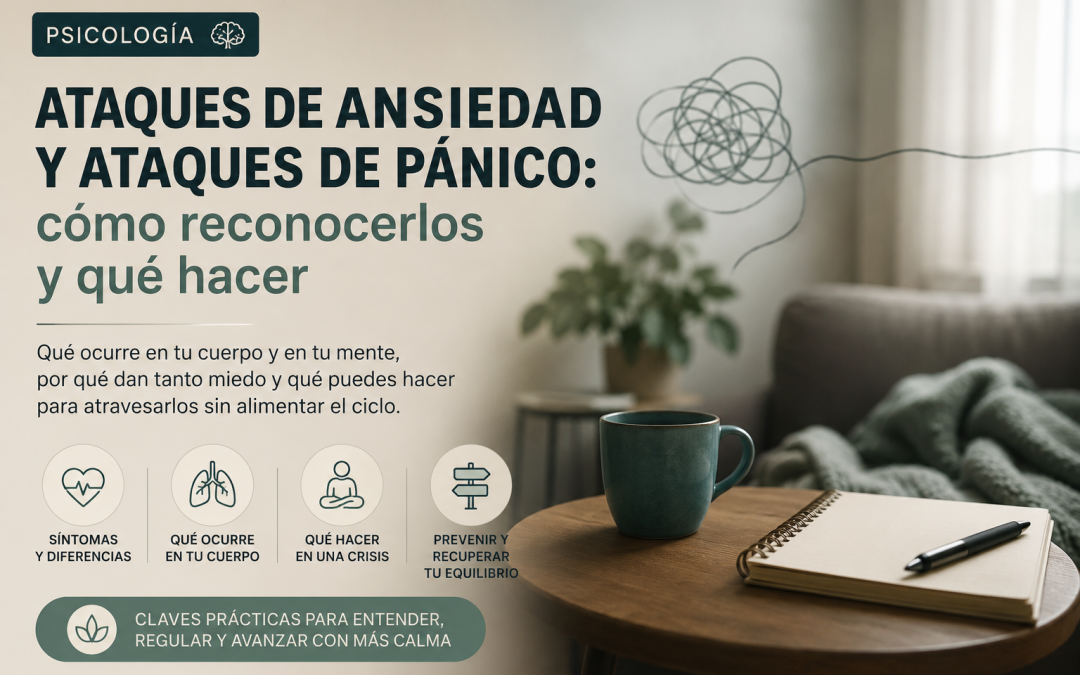 Ataques de ansiedad y ataques de pánico: cómo reconocerlos y qué hacer
